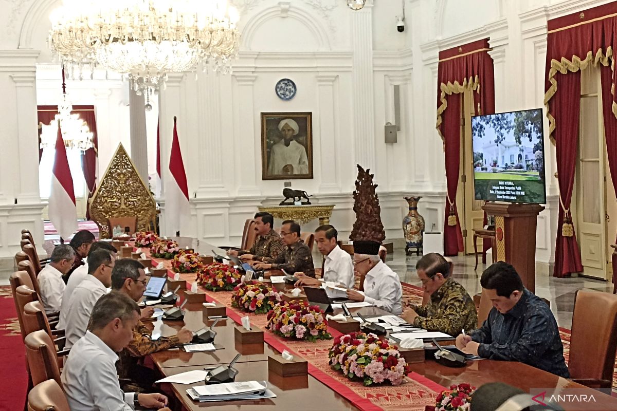 Presiden Jokowi minta percepat bangun penghubung LRT dan kereta cepat di Halim