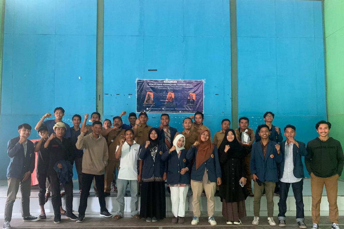 Mahasiswa Unram sosialisasi kesehatan ternak di Lombok Utara