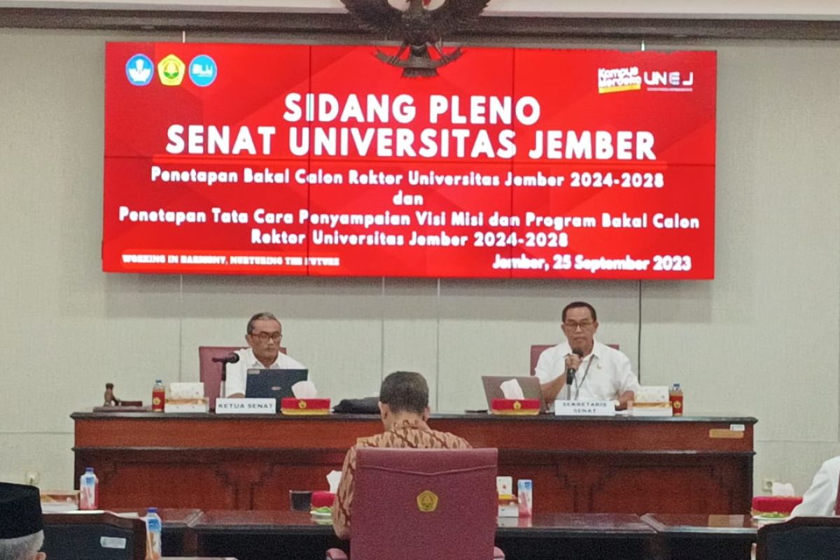 Senat Unej tetapkan enam bakal calon rektor periode 2024-2028