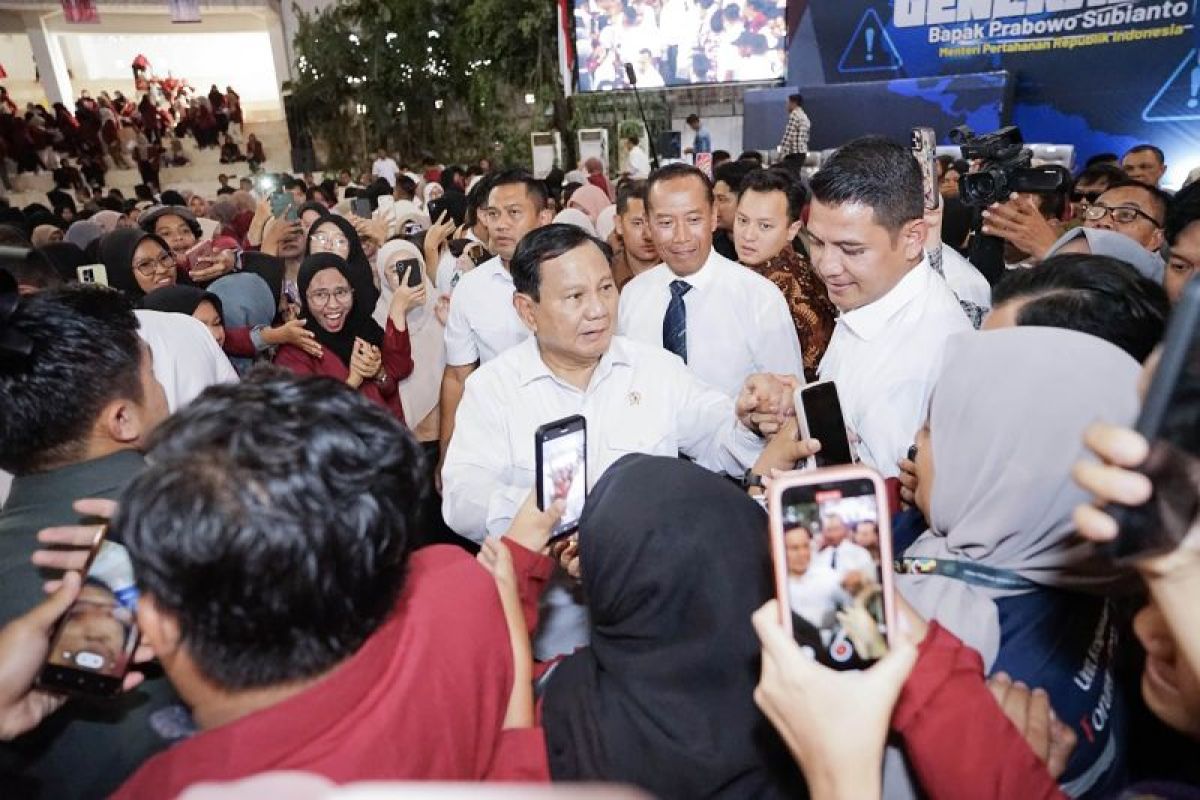Prabowo Subianto ingatkan mahasiswa jangan jadi koruptor saat berkarir