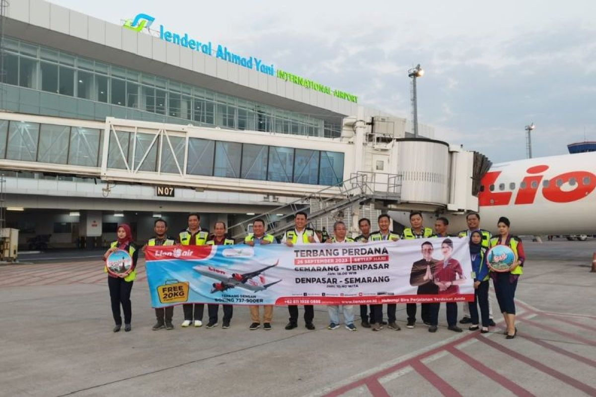 Bandara Ahmad Yani resmi layani rute Semarang-Denpasar