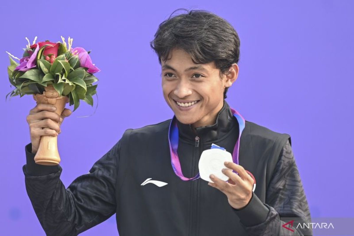 Tanpa pelatih, Sanggoe "sendirian" rebut perak Asian Games Hangzhou