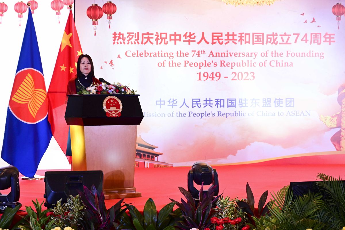 Misi China untuk ASEAN gelar perayaan Hari Nasional China ke-74