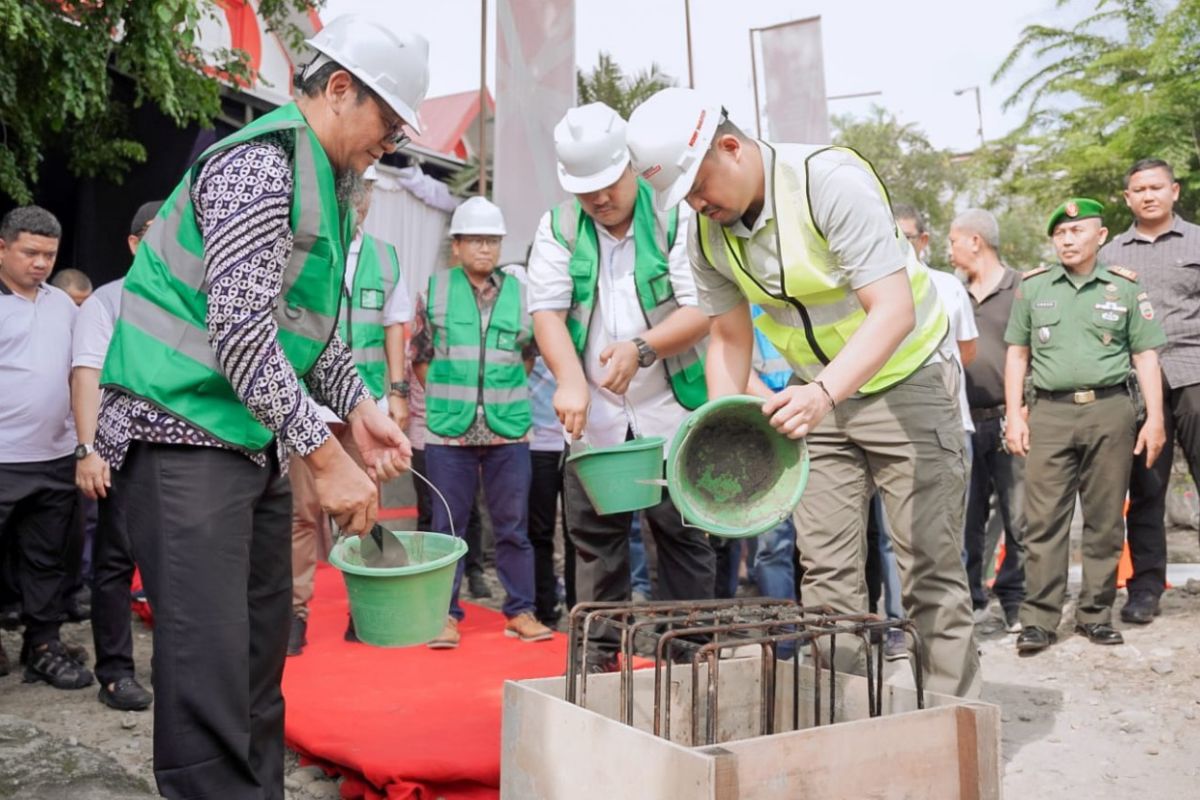 Pembangunan jalan bawah tanah senilai Rp170,65 miliar di Medan dimulai