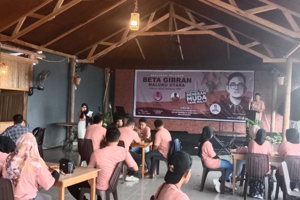 Beta Gibran Malut Deklarasikan Dukungan Untuk Gibran Di Pilpres 2024