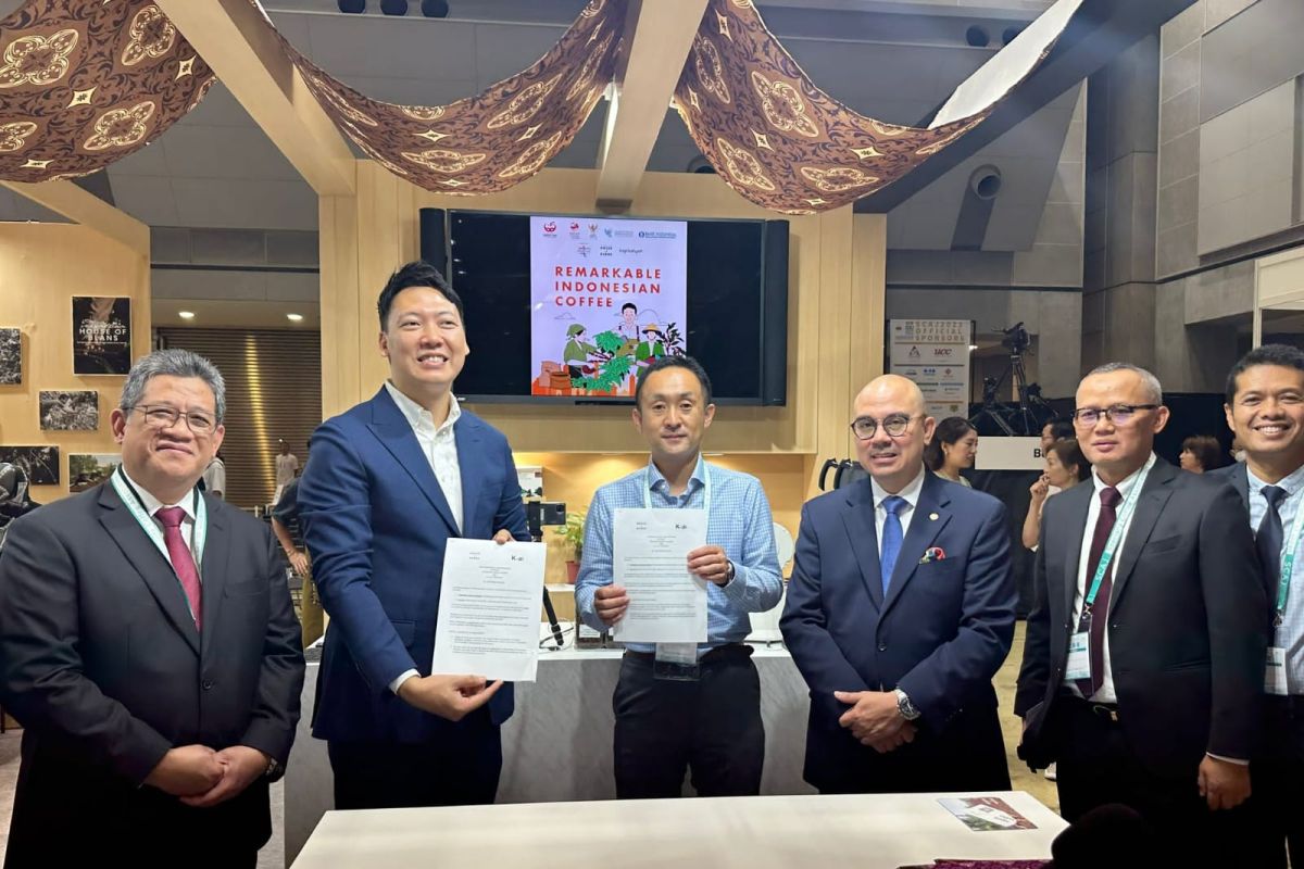 Pengusaha gerai kopi Indonesia-Jepang tanda tangani nota kesepahaman di ajang WSCCE