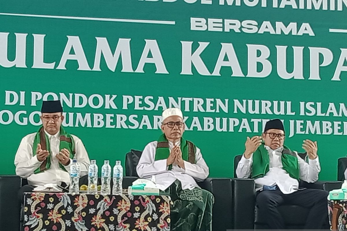 Anies- Muhaimin kobarkan spirit perubahan saat di Ponpes Nuris Jember