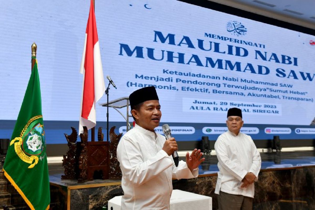 Pj Gubernur Sumut ajak umat Islam senantiasa teladani Nabi Muhammad SAW