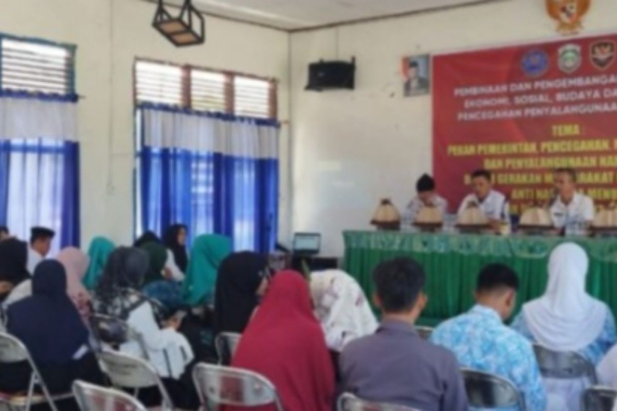 Pemuda Mamuju Tengah diberi pemahaman bahaya penyalahgunaan narkoba