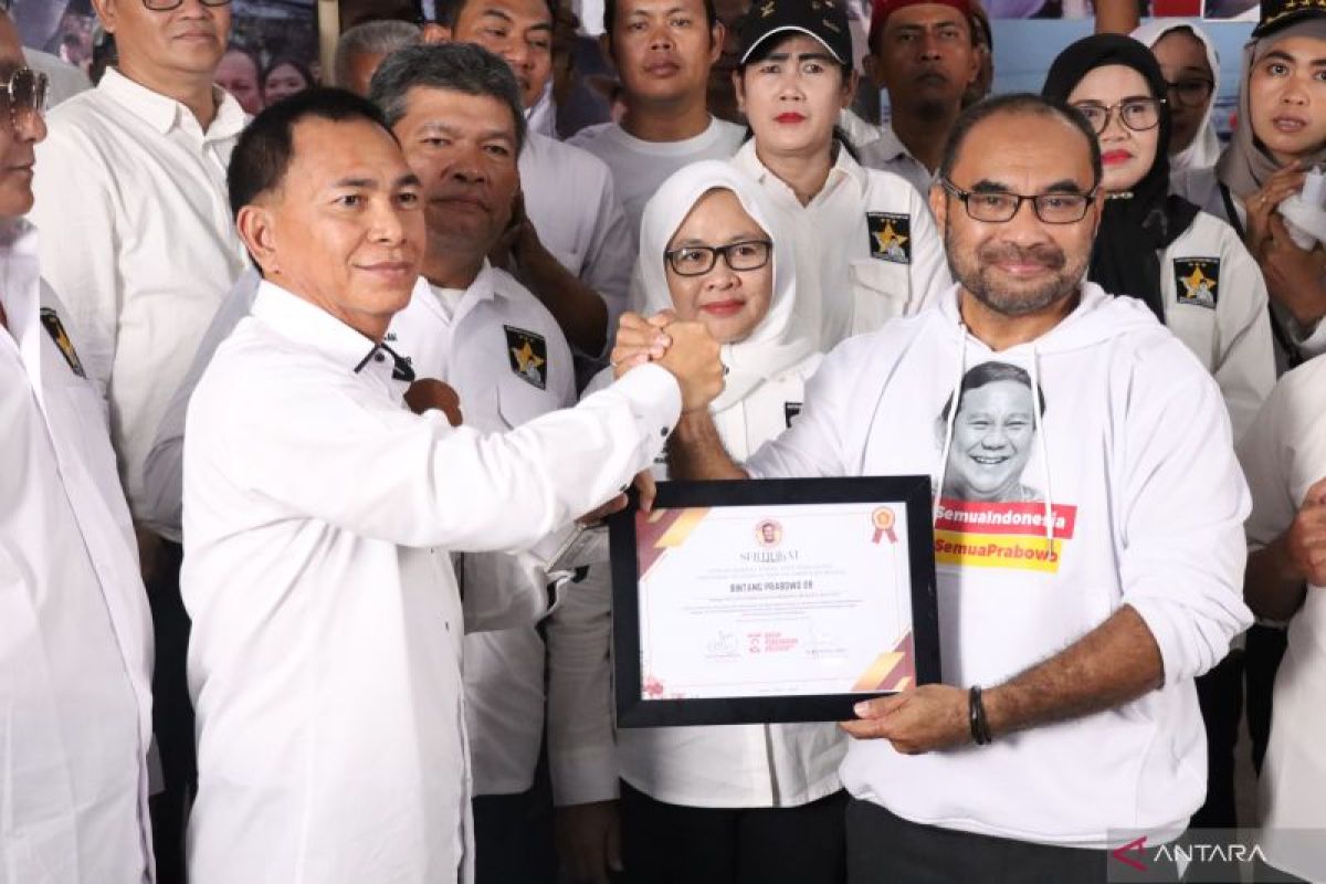 Relawan Bintang Prabowo 08 ingin Prabowo lanjutkan Program Jokowi