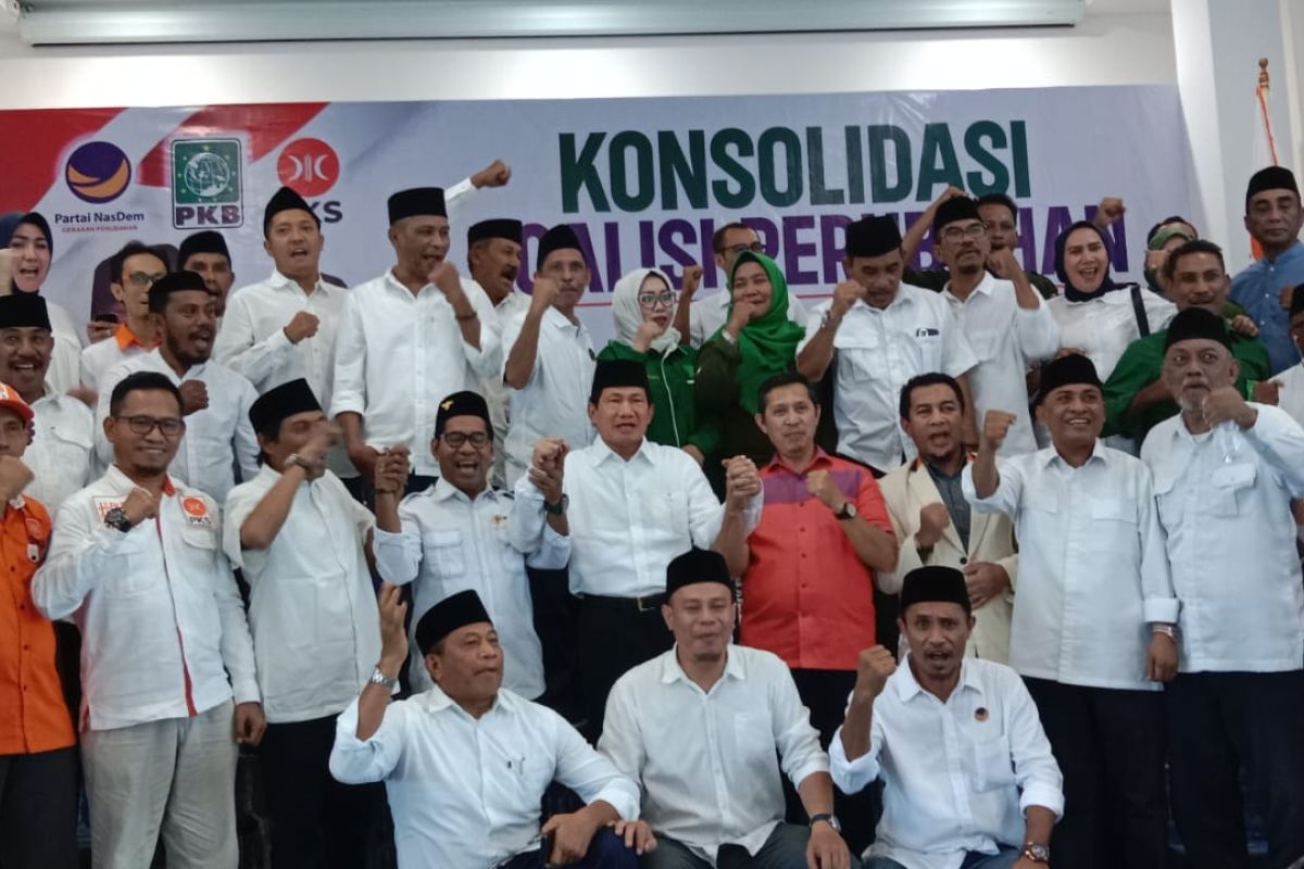 Tiga partai koalisi perubahan di Maluku Utara lakukan konsolidasi
