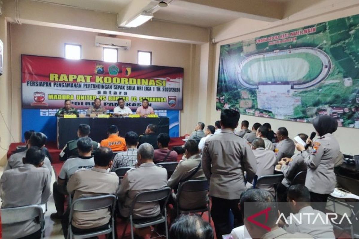Polres Pamekasan cegah kasus Maguwoharja di laga Madura Vs Borneo FC