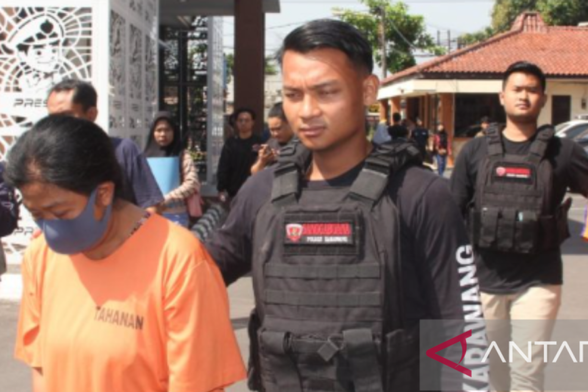 Polisi Karawang tangkap seorang perempuan pelaku judi online 