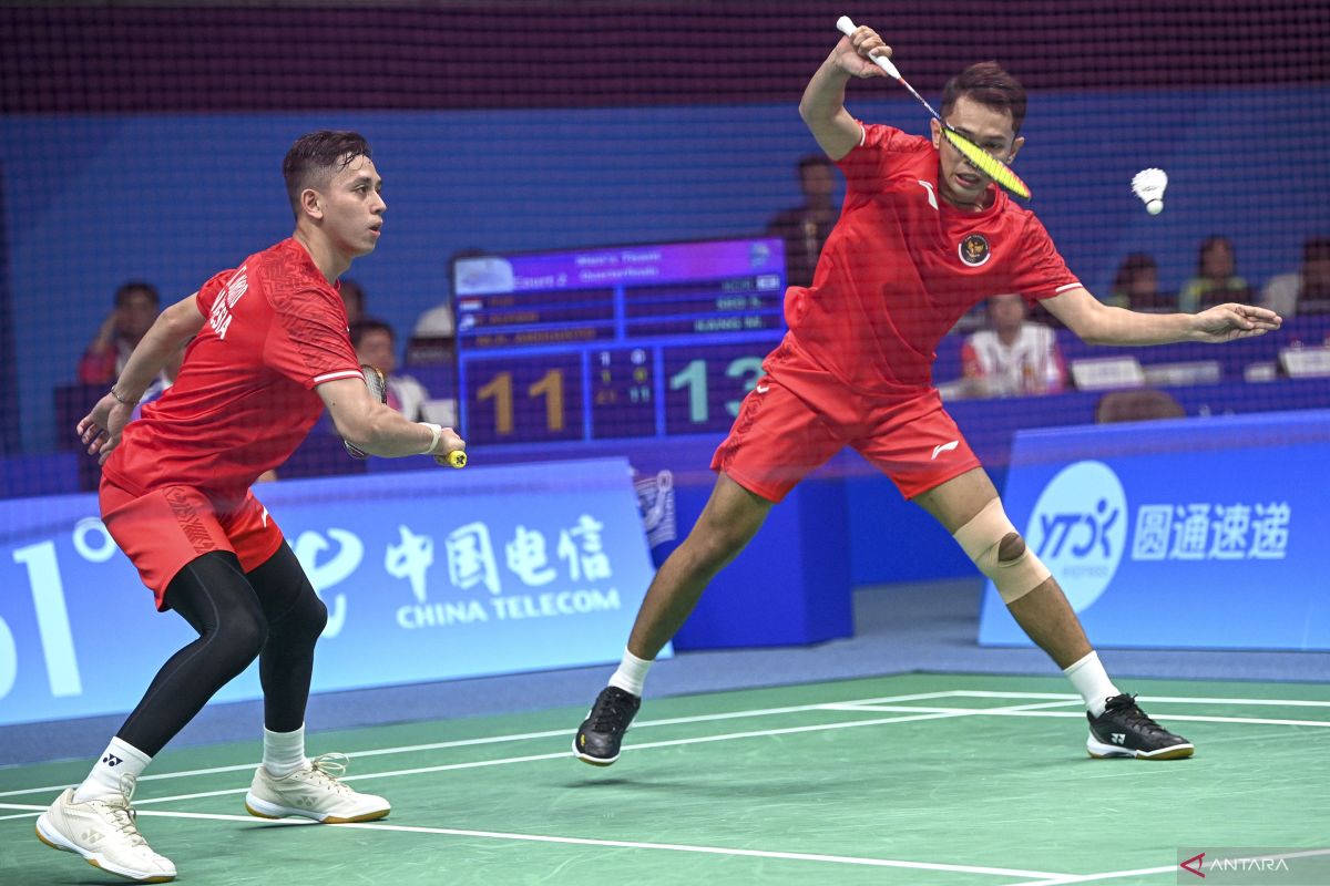 Ganda putra Fajar/Rian tak mampu bendung serangan Lee/Wang di perempat final Asian Games