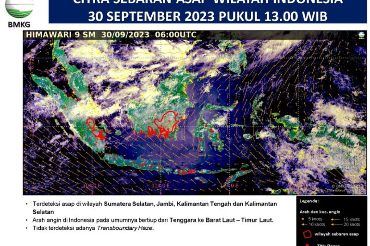 Kabut asap di Pekanbaru terdampak kebakaran hutan di Jambi dan Sumsel