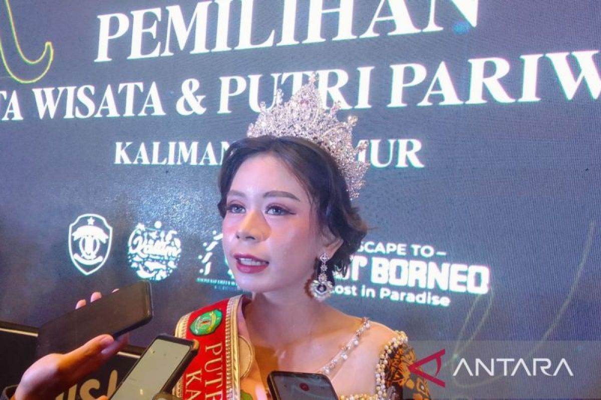 Aji Khalida Zia dari Paser terpilih sebagai Putri Pariwisata Kaltim 2023