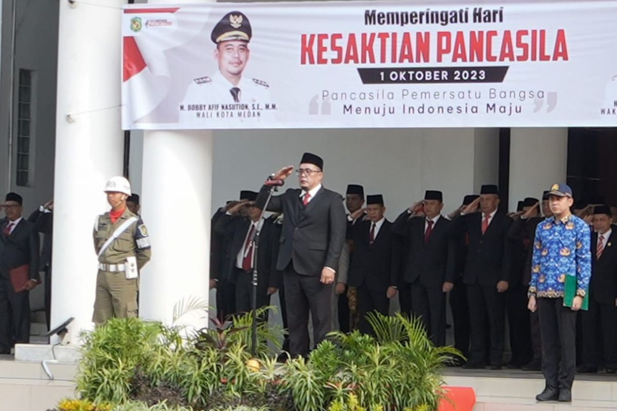 Aulia Rachman pimpin upacara Hari Kesaktian Pancasila Pemkot Medan