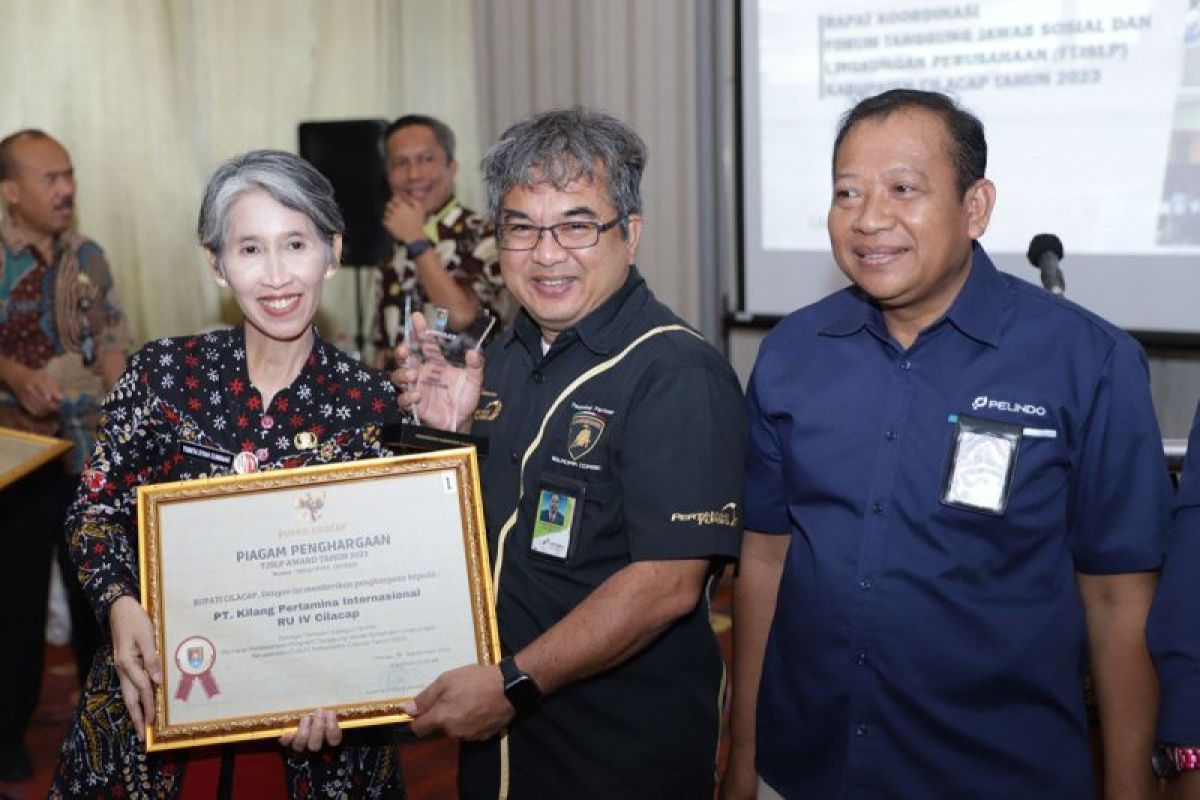 Kilang Cilacap raih TJSLP Awards 2023 dari Pemkab Cilacap