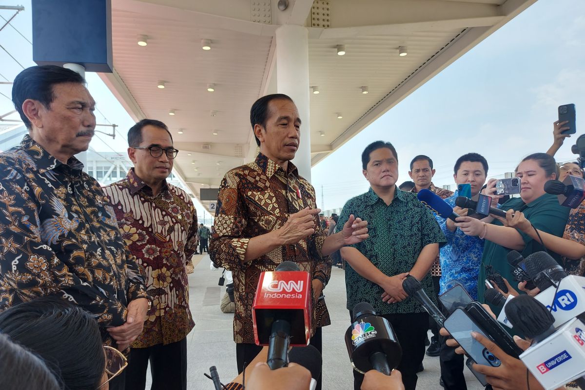 Presiden Jokowi: Tarif KCJB berkisar Rp250.000 hingga Rp350.000