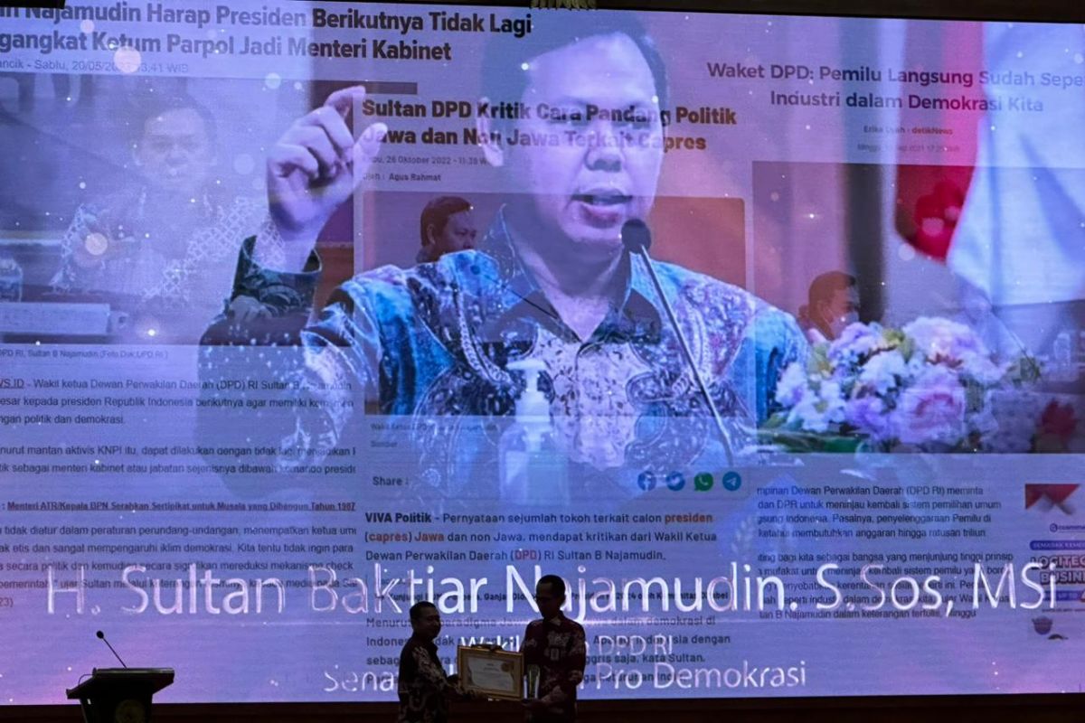 Sultan Najamudin raih penghargaan senator kritis di KWP Awards 2023