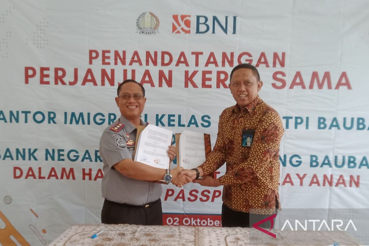 Imigrasi kerja sama BNI Kota Baubau permudah pelayanan pengurusan paspor