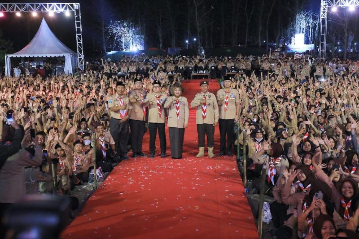 Gubernur Khofifah: Peserta Jambore Pramuka Jatim bagian Indonesia Emas 2045