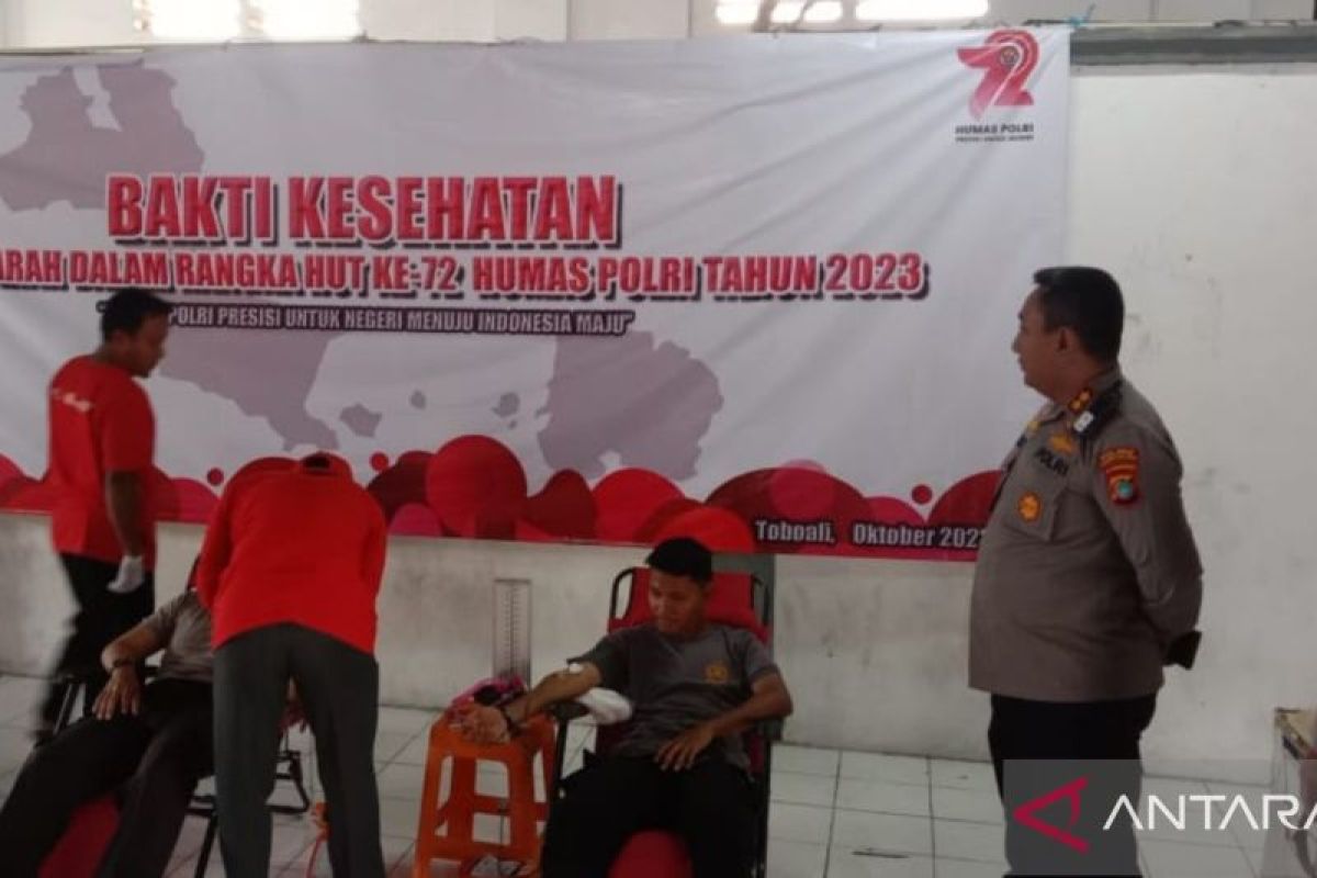 Polres Bangka Selatan gelar aksi donor darah peringati HUT ke-72 Humas Polri