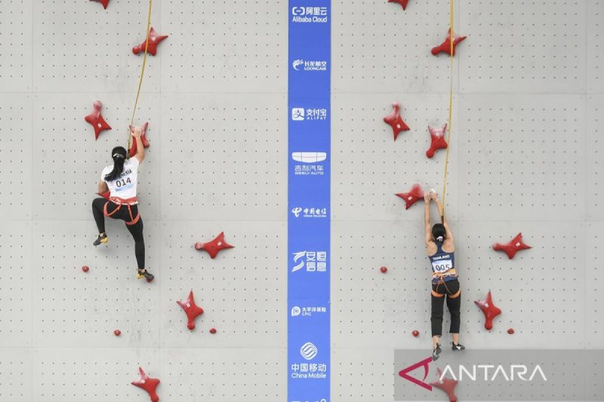 Asian Games - Indonesia wins gold in women's speed climbing