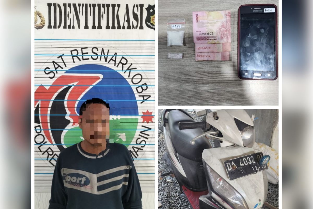 Pemuda di Kelayan Selatan simpan dua paket sabu di jok motor