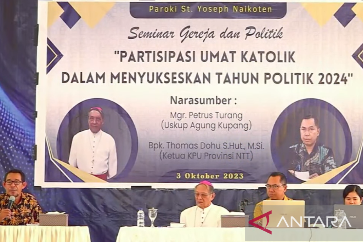 Uskup Agung Kupang ajak umat Katolik tolak politik uang di Pemilu 2024