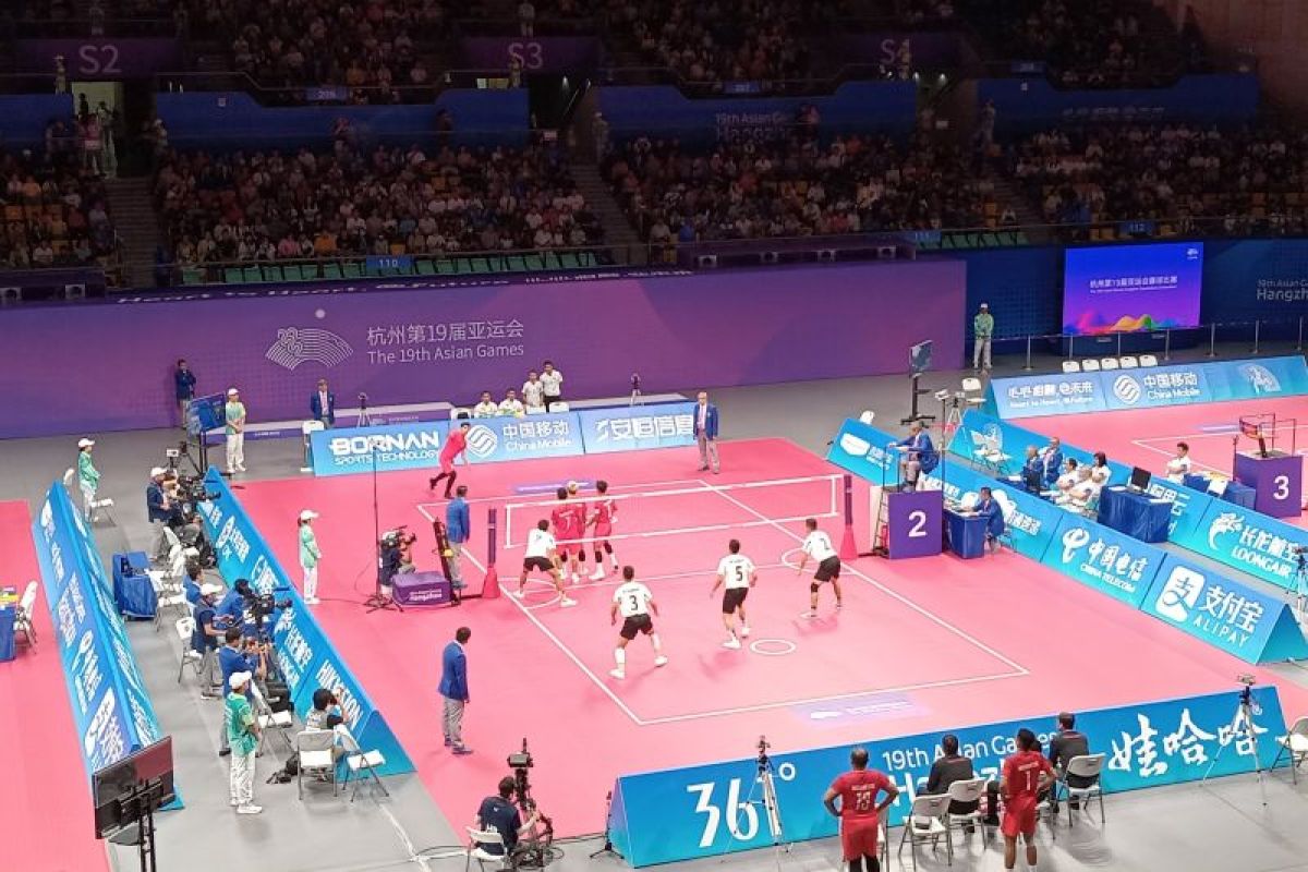 Asian Games 2022 - Sepak takraw quadrant putra sumbang medali perak setelah kalah 0-2 dari Myanmar di final