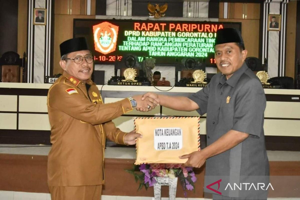Pemkab Gorontalo Utara ajukan RAPBD 2024 ke DPRD