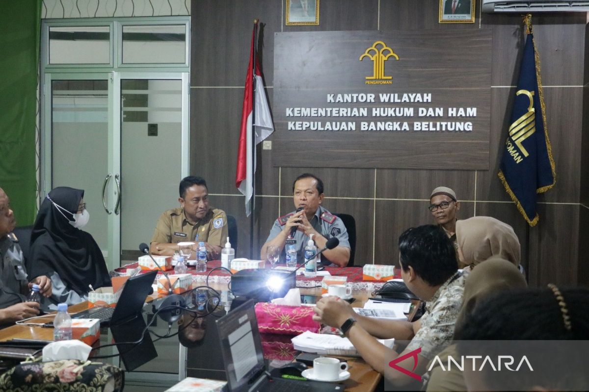 Kemenkumham harmonisasi Raperda Sapras dan Perkim Bangka Selatan