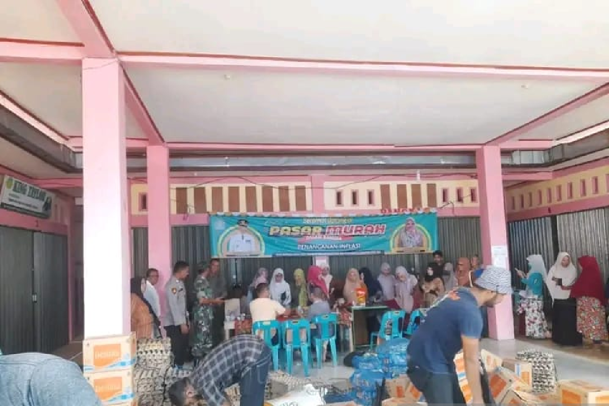 Tekan Inflasi di bulan maulid, Pemkab Aceh Jaya gelar pasar murah sistem gampong