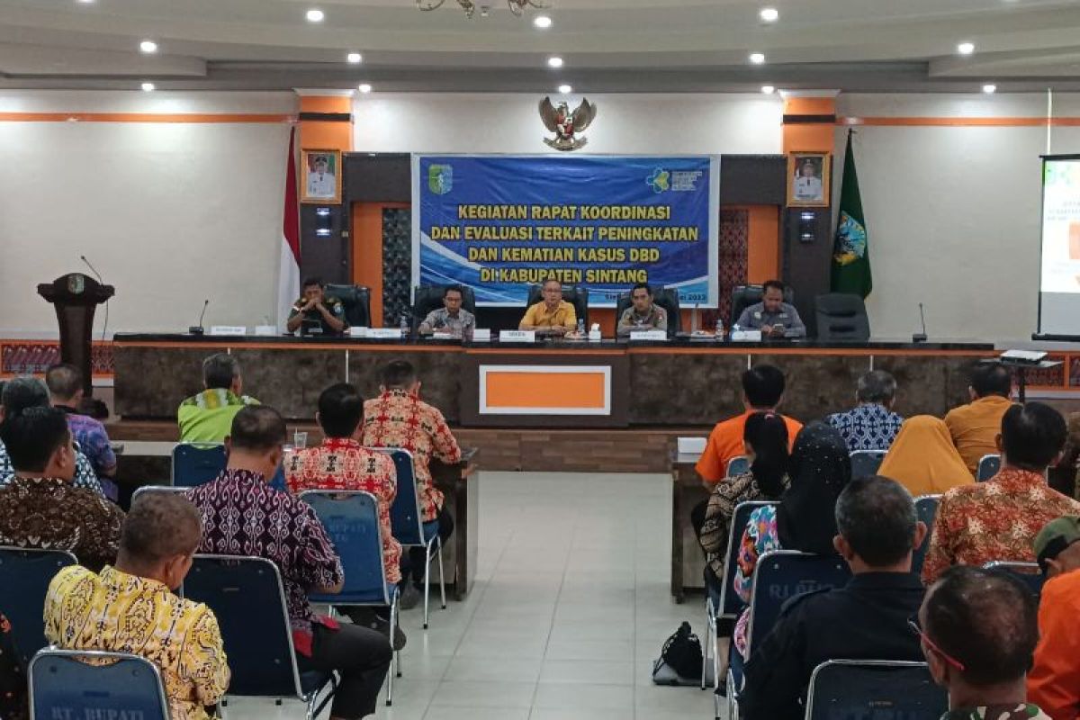 Kabupaten Sintang gelar rapat bahas strategi pencegahan demam berdarah