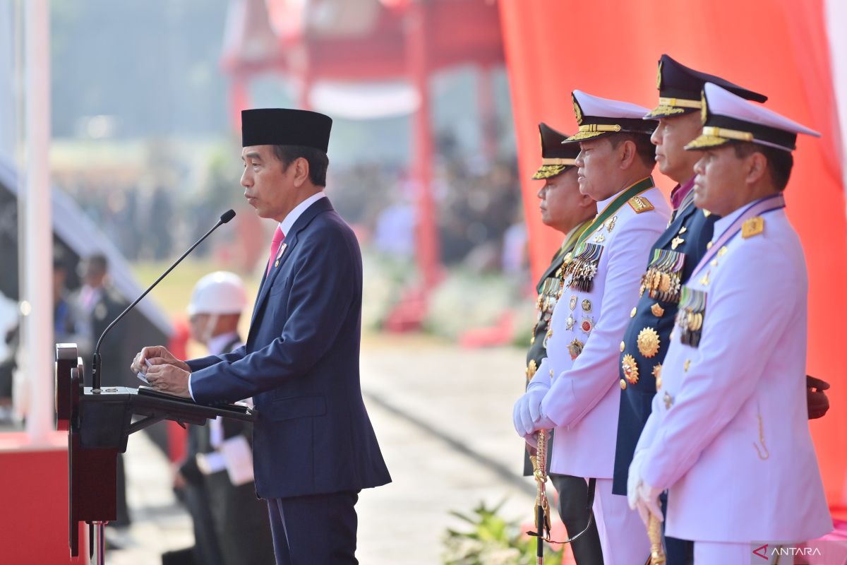 Presiden Jokowi sebut TNI jadi benteng terdepan pertahanan dan perisai Pancasila