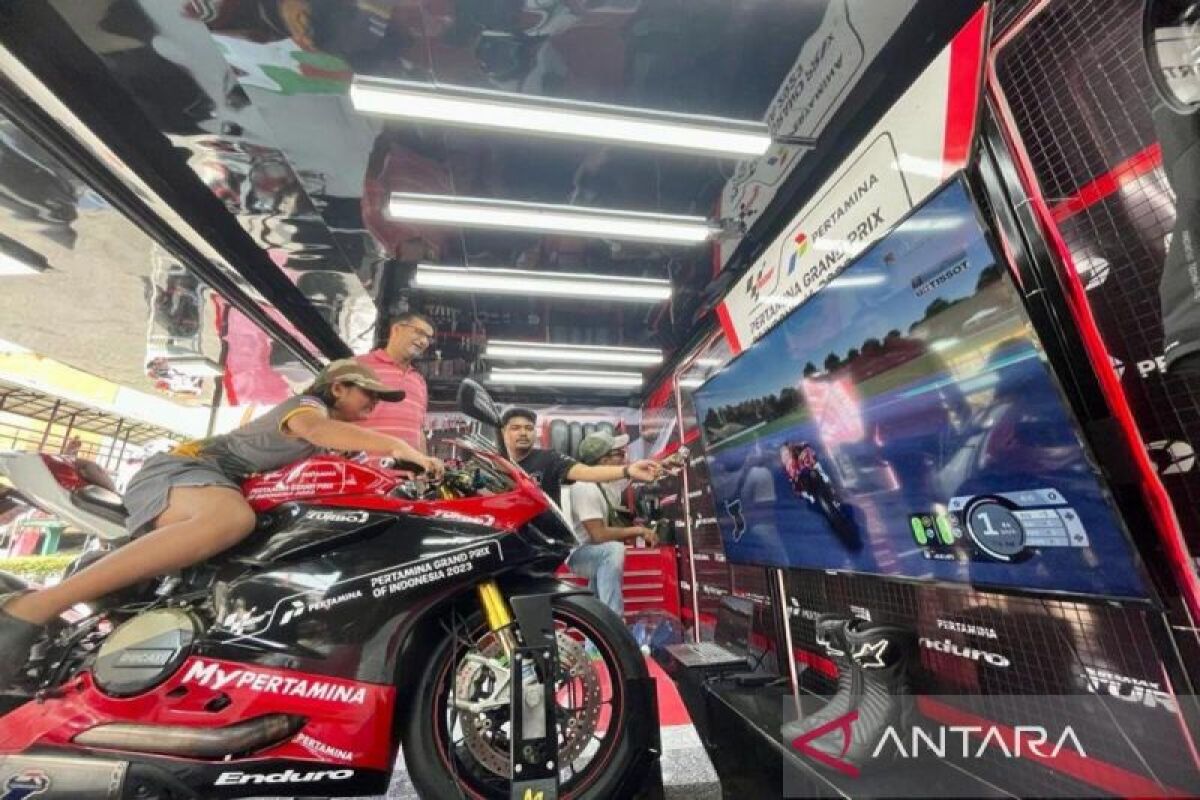 Pertamina hadirkan simulator MotoGP di Mal Bali Galeria Kuta