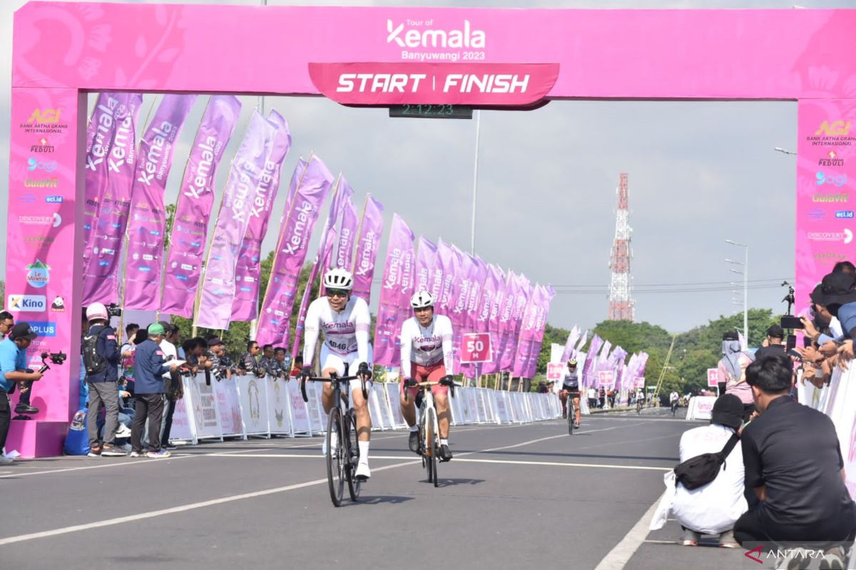 Seribu pesepeda bersaing  di hari kedua 