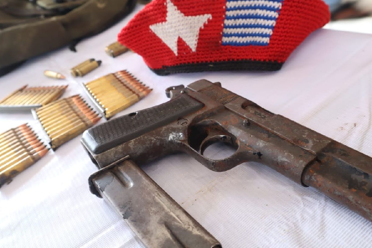 Tim gabungan kembali mendapat satu pucuk senjata milik TNI di Serambakon