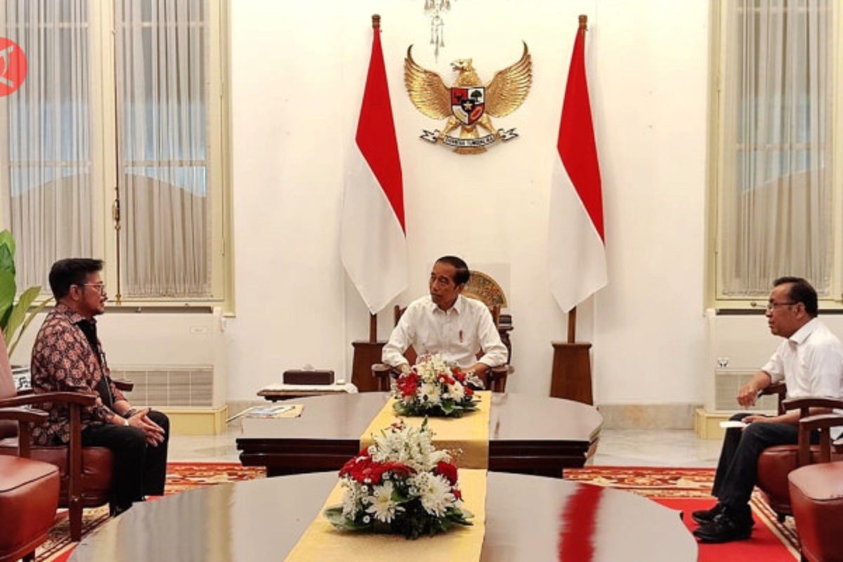 Politik kemarin, SYL temui Presiden Jokowi hingga serangan Hamas ke Israel