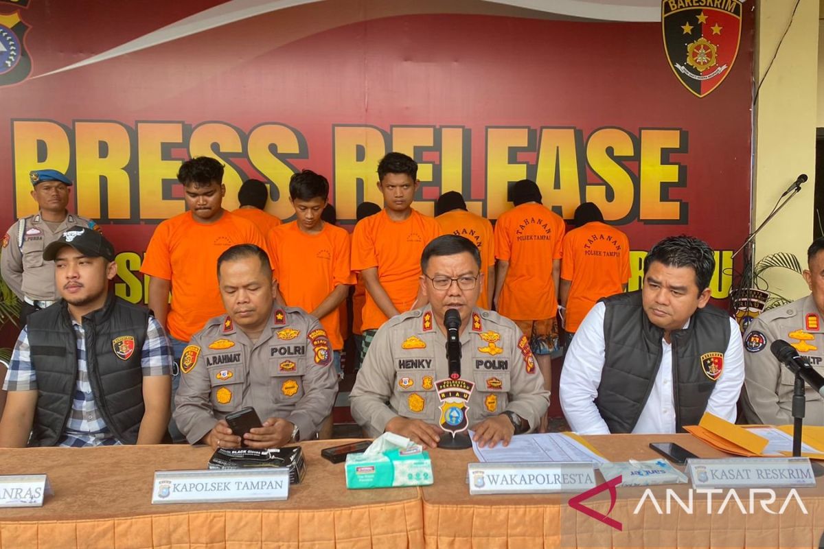 Sembilan penjahat jalanan diungkap polisi Pekanbaru, enam di antaranya masih bocah
