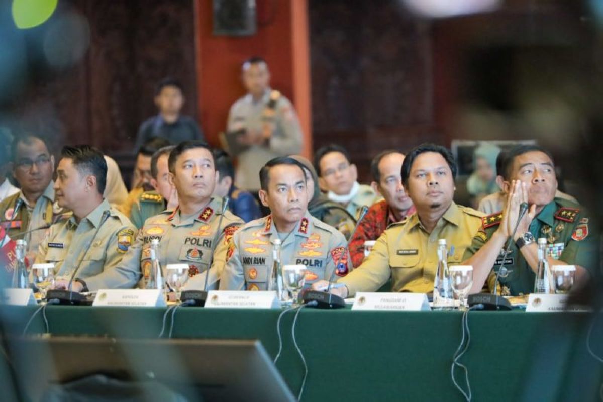 Kapolda Jambi ikuti rapat koordinasi khusus penanggulangan karhutla