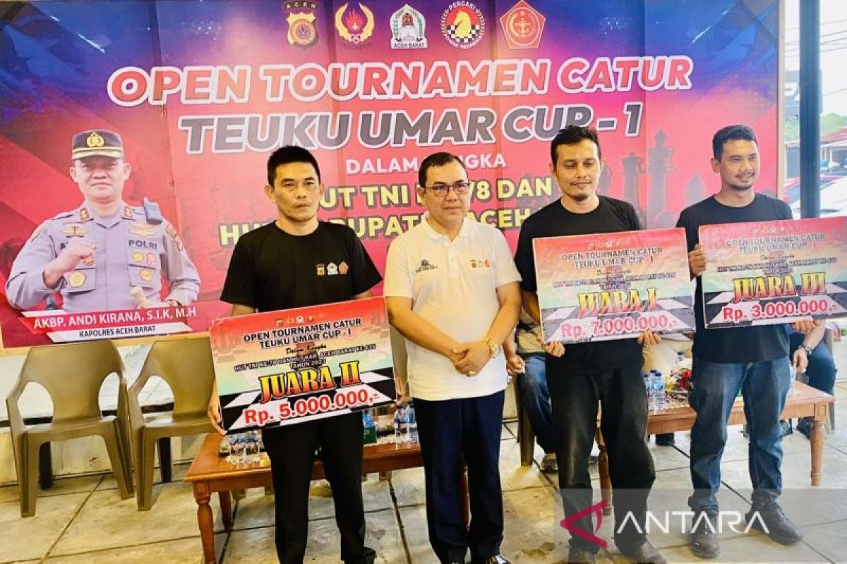 Pj Bupati Aceh Barat: Turnamen catur Teuku Umar Cup-I harus jadi agenda tahunan