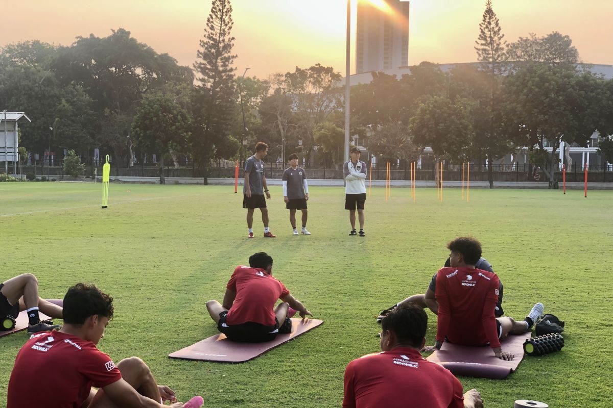 Timnas Indonesia gelar latihan perdana jelang lawan Brunei Darussalam
