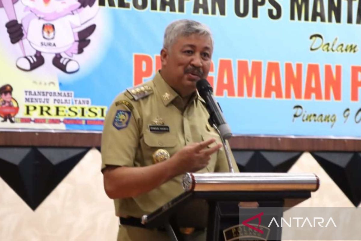 Bupati Pinrang hadiri rakor Operasi Mantap Brata Pengamanan Pemilu