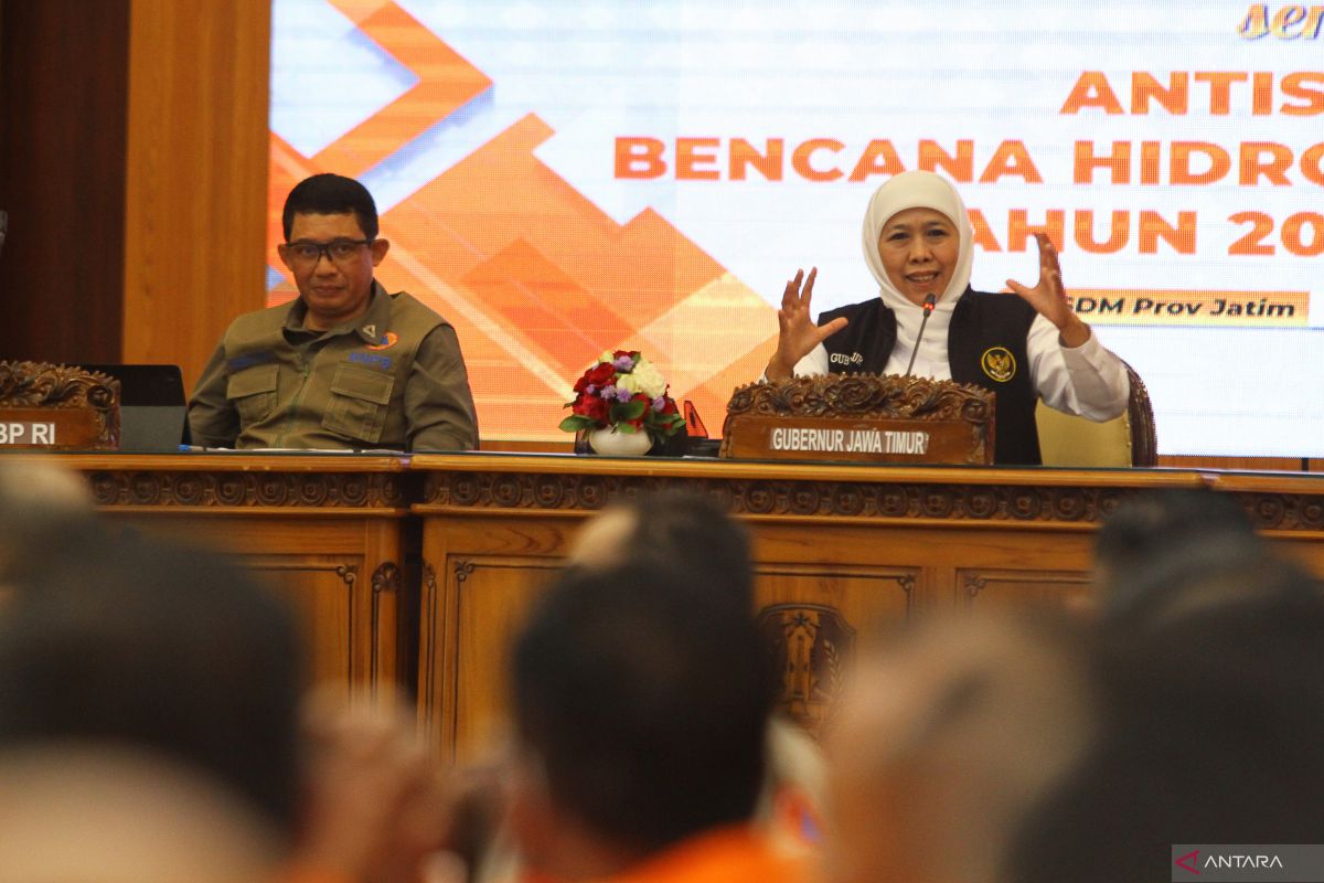 Rapat Koordinasi Percepatan Penanganan Bencana Di Jawa Timur - ANTARA ...