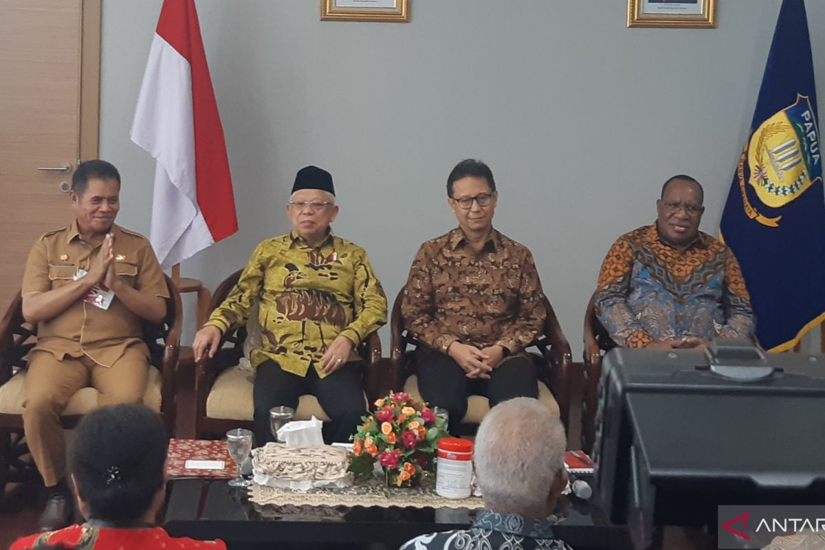 Wapres Ma'ruf Amin bahas isu perdamaian dengan tokoh agama Papua