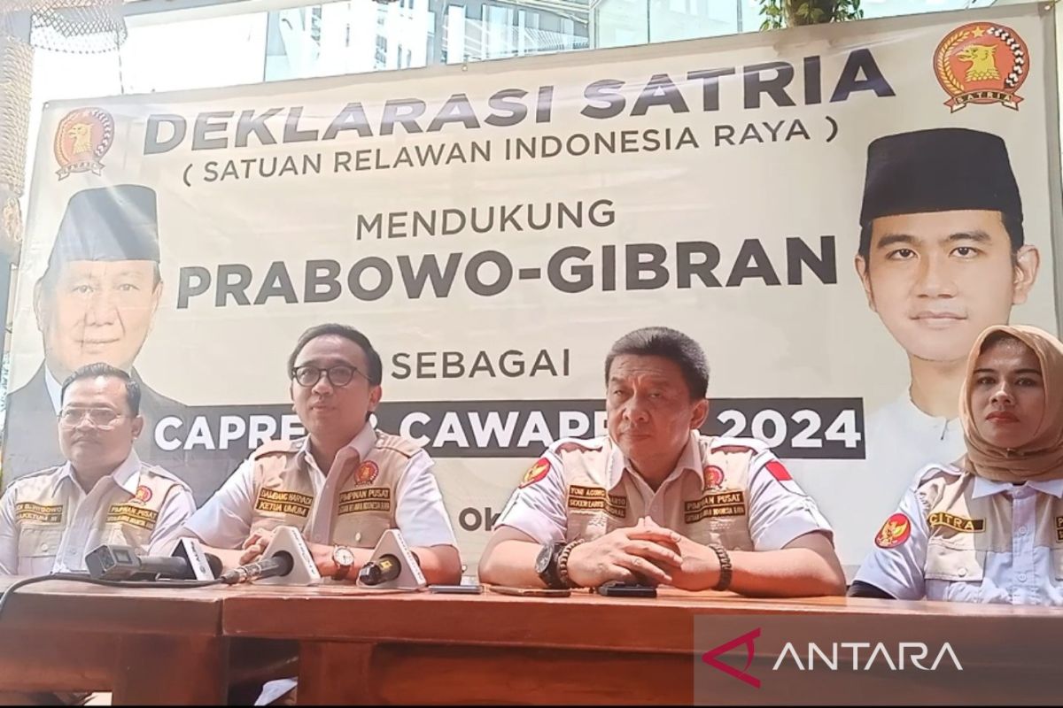 Satria Gerindra deklarasikan pasangan Prabowo-Gibran