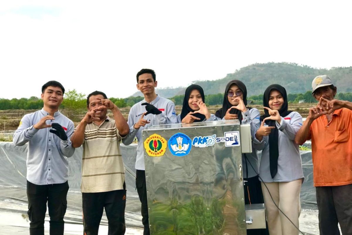 Mahasiswa Unram mengembangkan alat pengering rumput laut otomatis