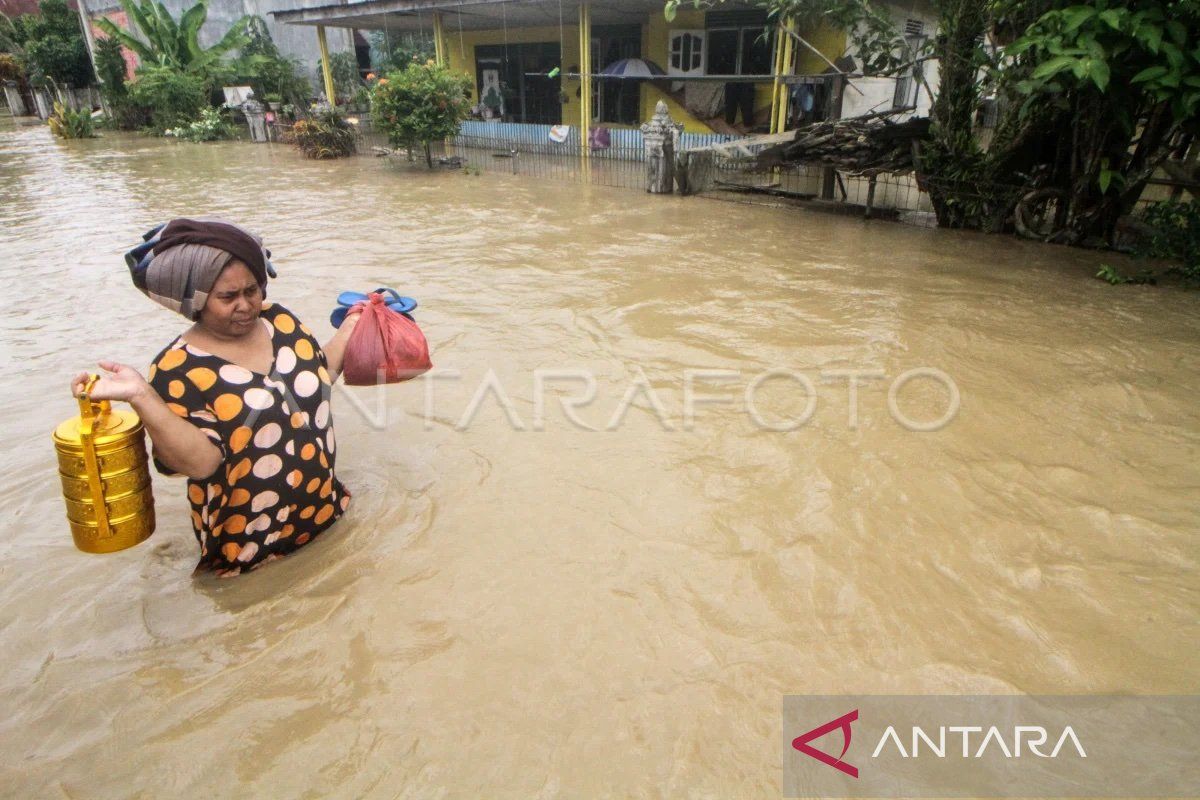 BPBD: Tiga kecamatan di Aceh Utara masih terendam banjir
